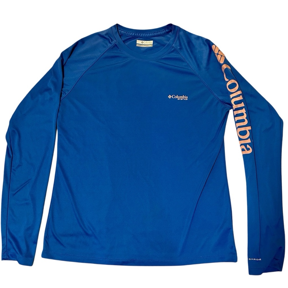 Columbia Blue Performance Shirt with Orange Accents